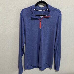 Nike running Dri-fit 3/4 zip front sz m. Great running shirt 🏃‍♀️